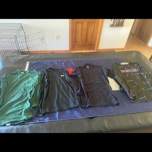 Under armour and burton base layer bundle